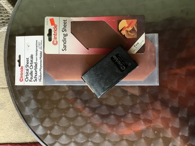 Stonemasons hand sander