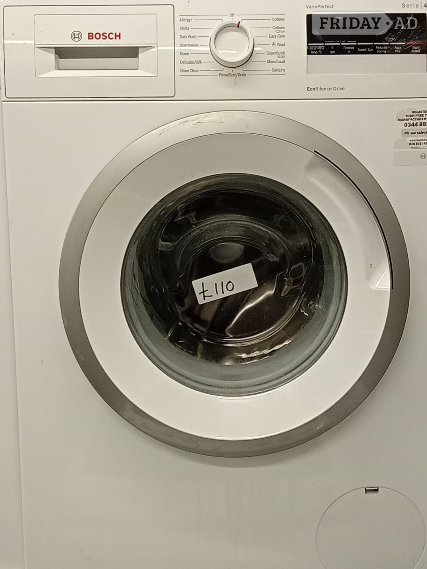 Bosch eco silence drive washing machine  in Chesham