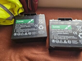 4 mobility batteries  plus charger