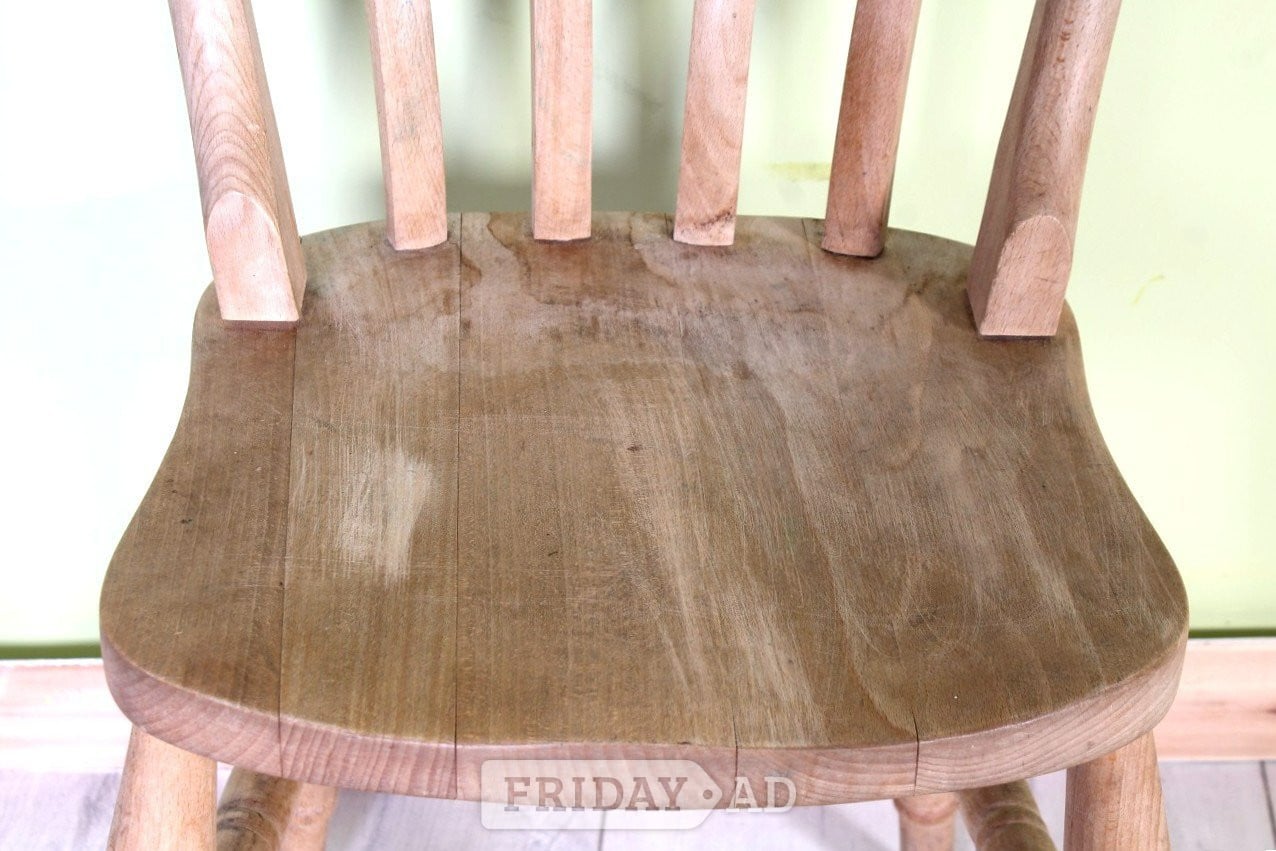 UK Delivery- Solid Beech Very Rustic Farmhouse Slat Back Kitchen  - Furniture in Hailsham