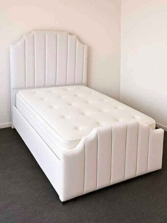 Single Beds ~~ Arizona white single bed with mattress for sale ~ 