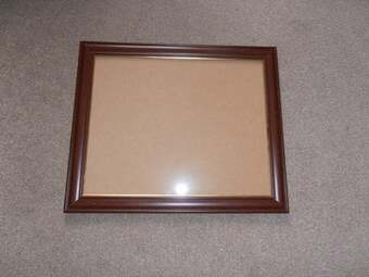Wooden Picture Frame with glass!