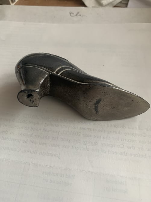 Vintage Pewter Pin Cushion