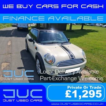 Mini Cooper 1.6 (Manual Petrol) 07 Reg 2007 125,789 Miles