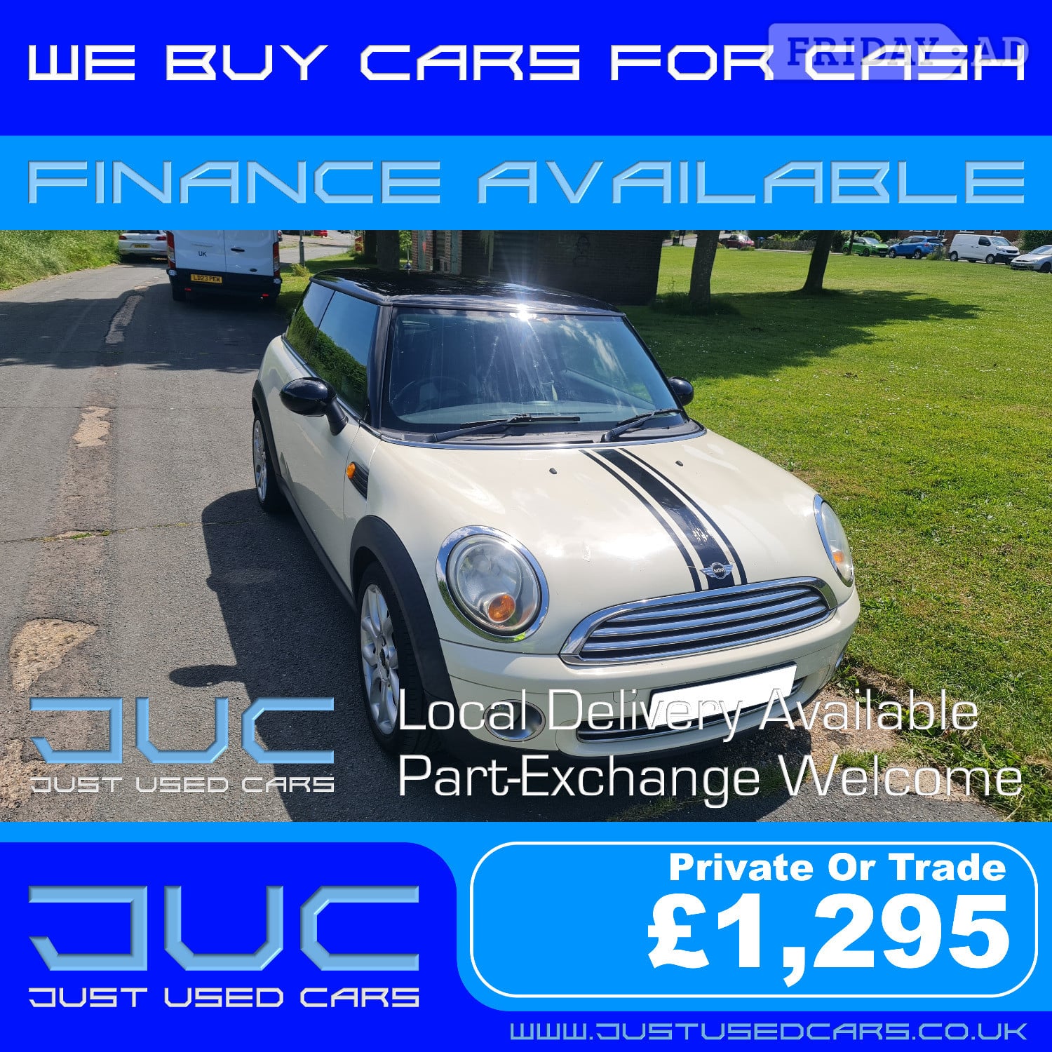 Mini Cooper 1.6 (Manual Petrol)7 Reg 2007 125,789 Miles in Lewes