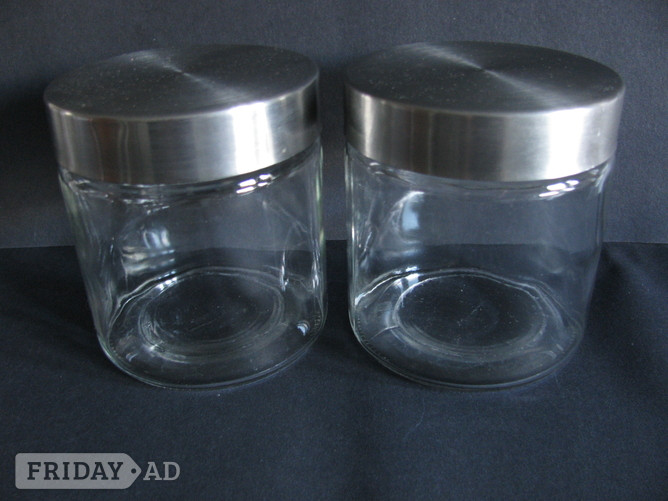 1970's Glass Storage Jars x 4 - Excellent Condition - Cookware & Dining in Crawley