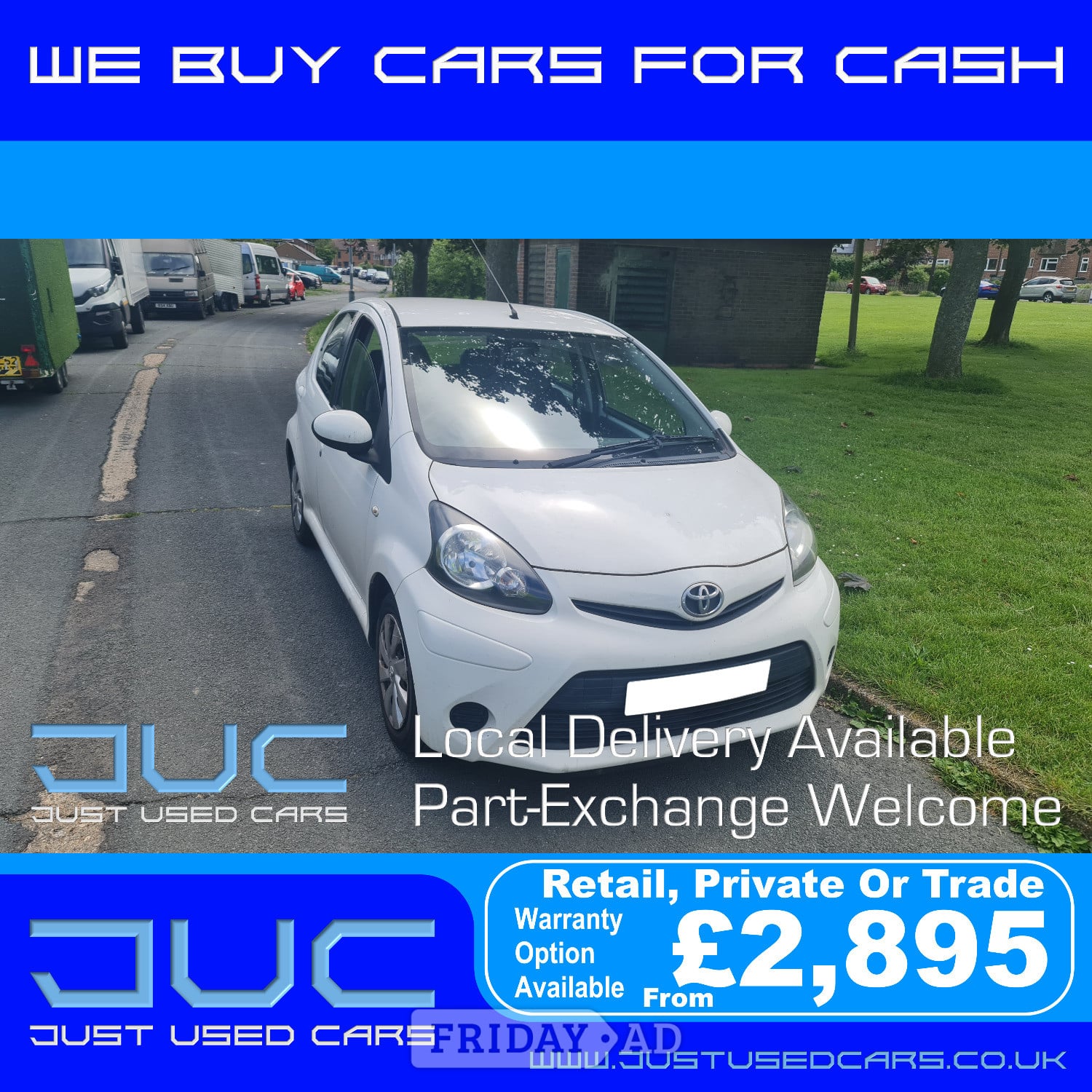 Toyota Aygo 1.0 VVT-I Ice 5D (Manual Petrol) 13 Reg 2013 79,773 in Lewes