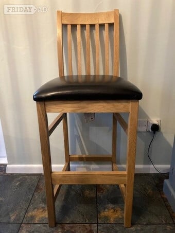 Oak bar stool