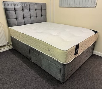 SUPER KING -REGENCY 1000 POCKET MATTRESS WITH  BASE & 24 Inch HB
