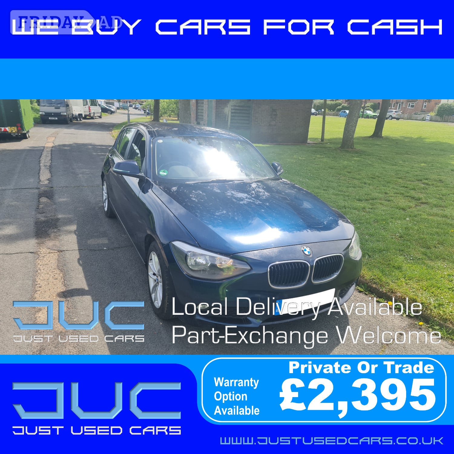 BMW 1 Series 1.6 116D Efficient Dynamics (Manual Diesel) 63 Reg in Lewes