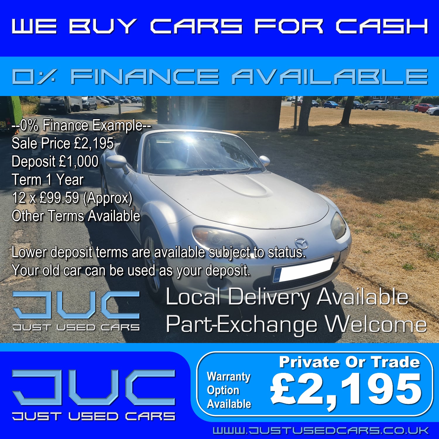Mazda MX-5 1.8 (Manual Petrol) 56 Reg 2006 100,460 Miles in Lewes