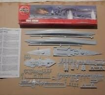 HMS Hood kit in 1:600 scale, by Airfix models.