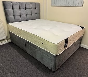 SUPER KING -REGENCY 1000 POCKET MATTRESS WITH  BASE & 24 Inch HB