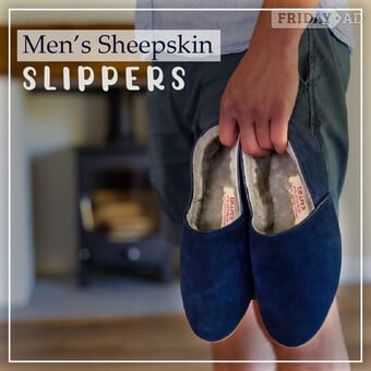 Mens Sheepskin Slippers