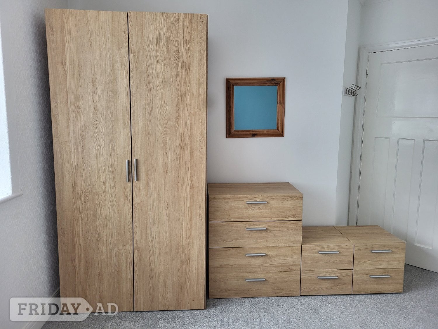 Light Oak Effect Bedroom Furniture Set in Brighton