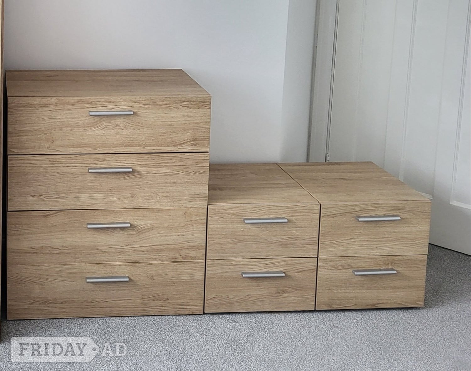 Brighton Light Oak Effect Bedroom Furniture Set