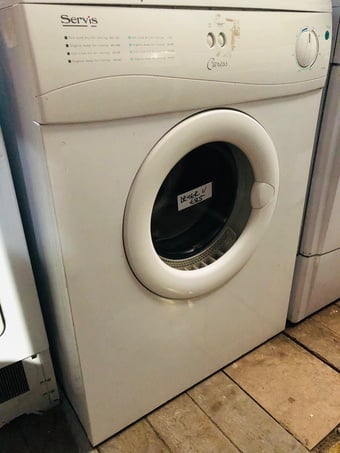 Servis 7kg vented tumble dryer fully functional condition 