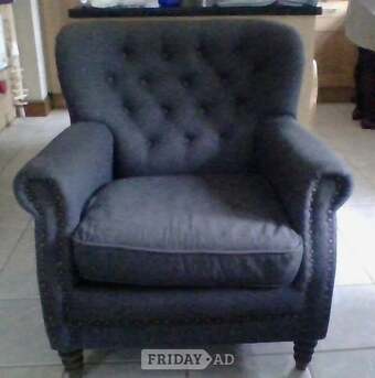 Grey fabric chair
