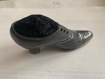 Vintage Pewter Pin Cushion
