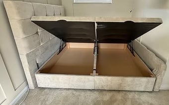 Super King - CUBA SIDE LIFT OTTOMAN DIVAN - choice of colours 