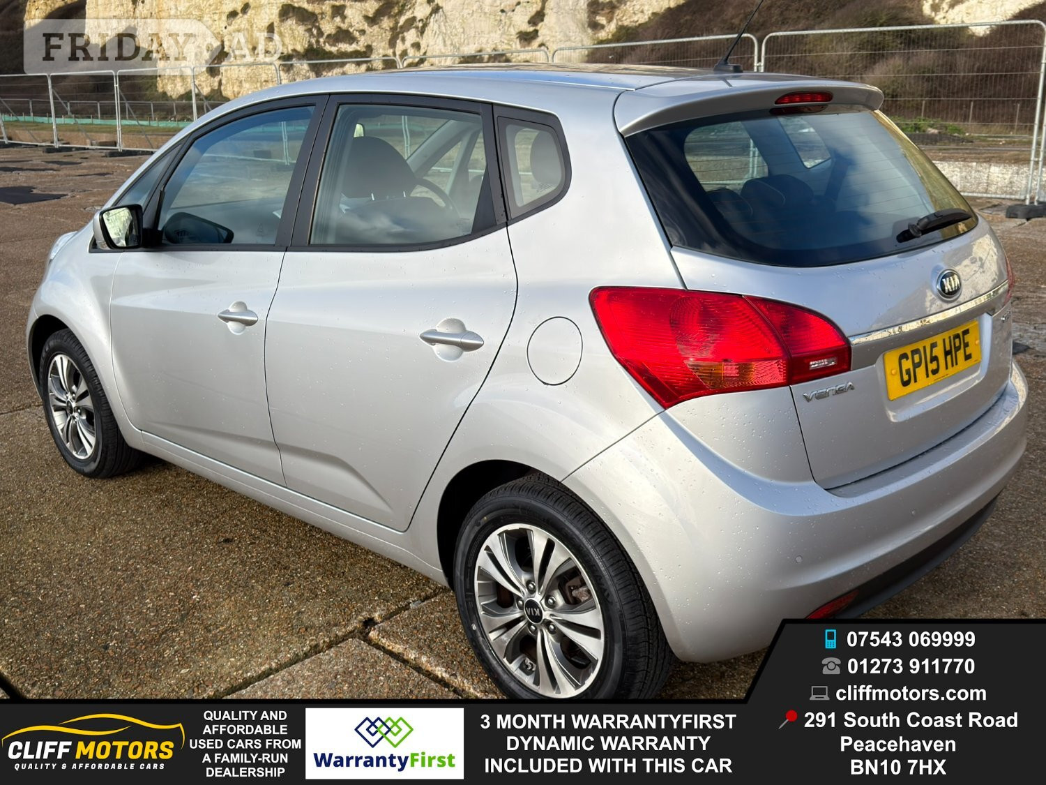 2015 Kia Venga 2 - New Years MOT - £35 Road Tax - 2 Keys - 3 Mont - Cars in Peacehaven