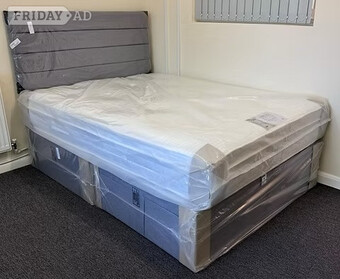 SINGLE NATURELLE 1000 POCKET MATTRESS 2 DRAWERS & HEADBOARD 