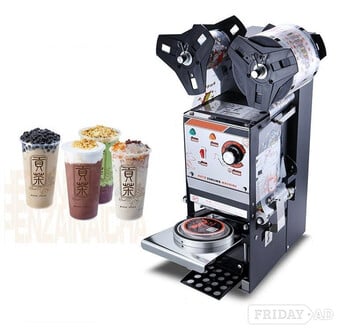 Electric Cup Sealing Machine Semi Auto Sealer For Bubble juice