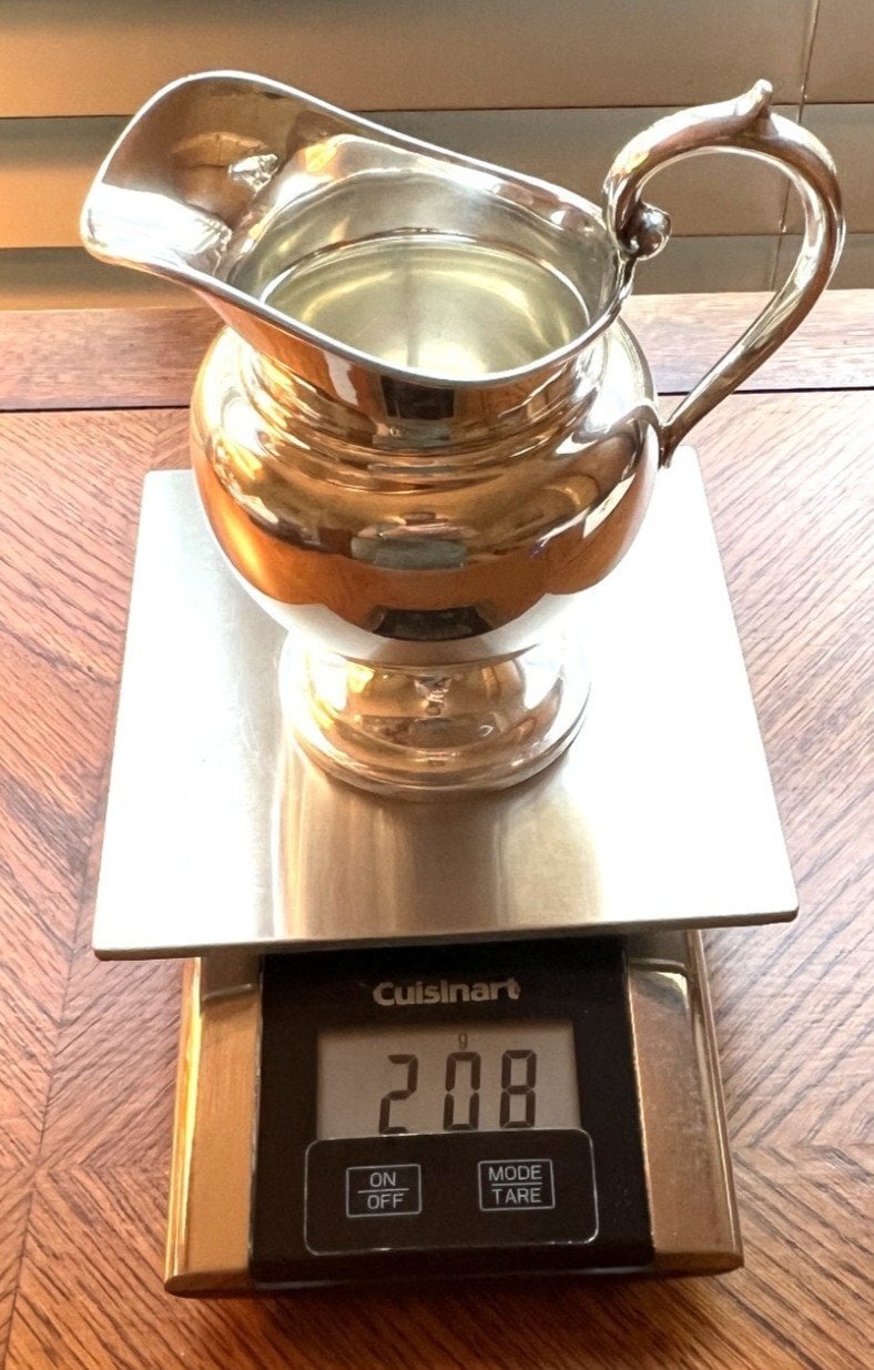 Sterling Silver Gorham Puritan Creamer 454, 208 grams - Antiques & Collectables in Alcester