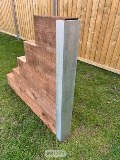 railway sleeper posts to clear