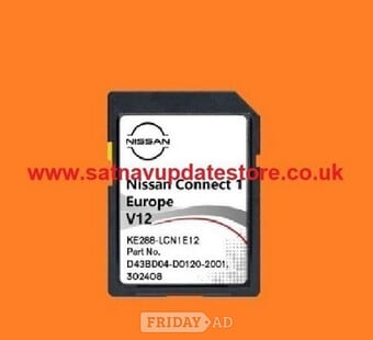 Nissan Connect 1 LCN 1 V12 SD Card Europe 2022