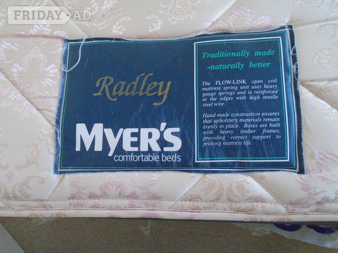 Melksham Myers used  small single/2ft6" mattress
