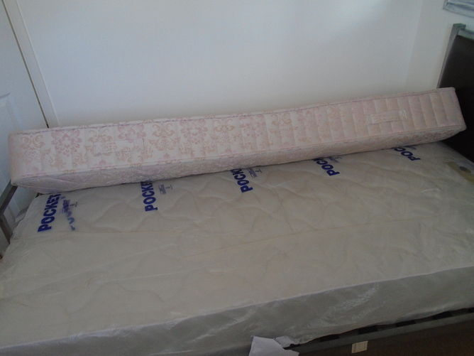 Myers used  small single/2ft6" mattress