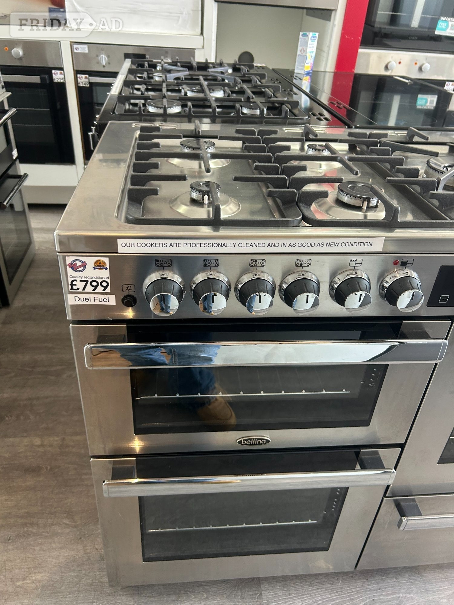 BELLING FARMHOUSE DUEL FUEL COOKER - Home Appliances in St. Leonards-On-Sea