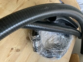 Corrugated HOSEFLEXABLE  Black 50mm 1X Roll 2MTS 1x57inches 1X34 
