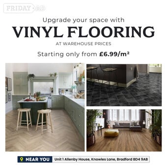 Vinyl Flooring Various Styles and Effects Available From £ 6.99