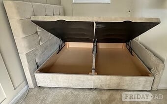 Super King - CUBA SIDE LIFT OTTOMAN DIVAN - choice of colours 