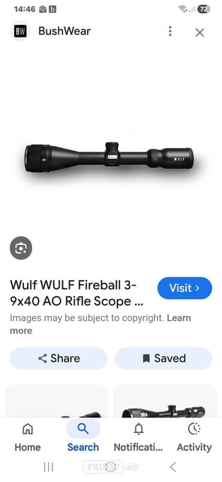 Telescopic sight wulf 3x9x40  