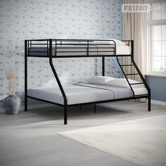 TANDI TRIPLE SLEEPER BLACK FRAME ONLY