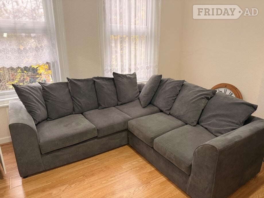 Grey 5 Seater Corner Sofa  in London