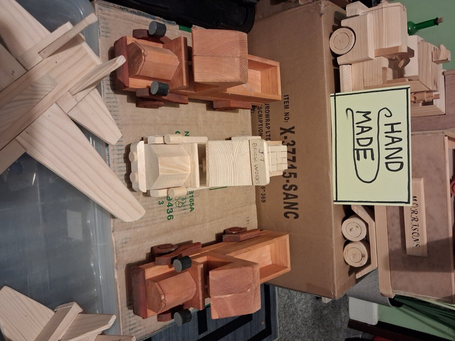 Tipton Collection of hand made wooden  cars planes lorrys tracktors mint