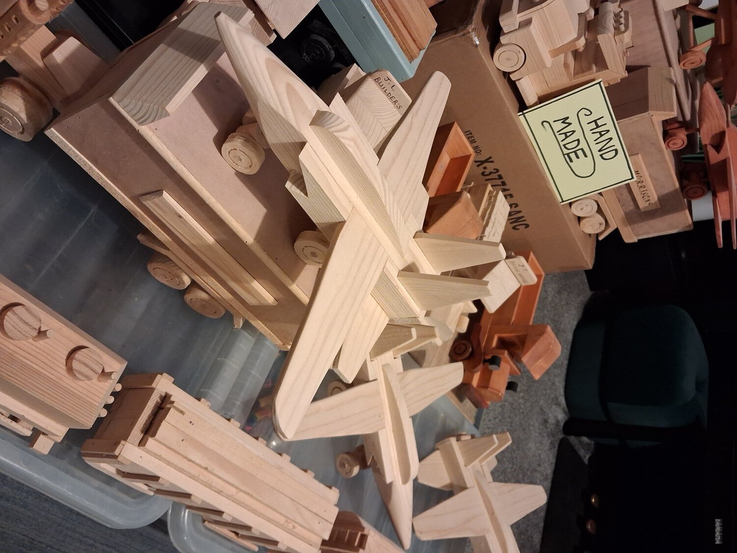 Collection of hand made wooden  cars planes lorrys tracktors mint - Hobbies & Leisure