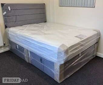DOUBLE NATURELLE 1000 POCKET MATTRESS 2 DRAWERS BASE & HEADBOARD 