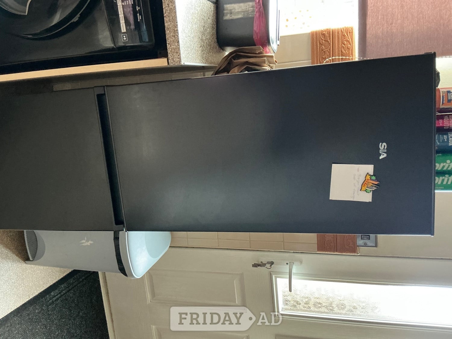 Black fridge freezer