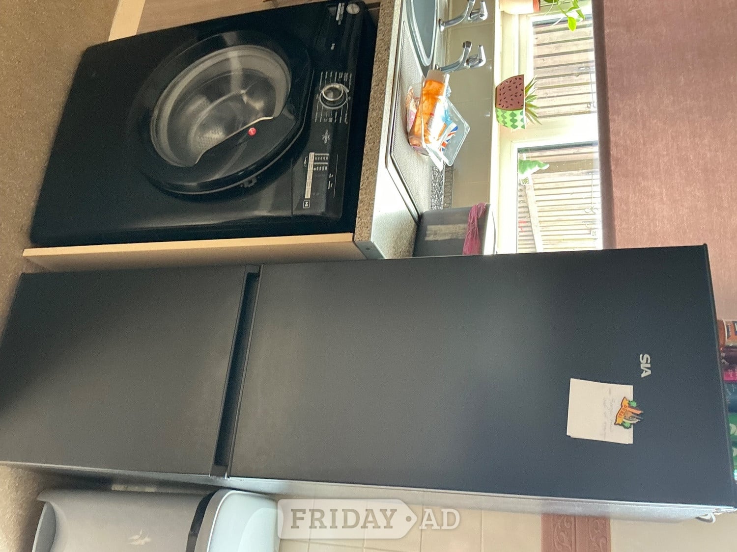 Halifax Black fridge freezer