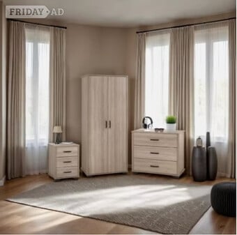 Oliver Trio Set - Light Oak Effect