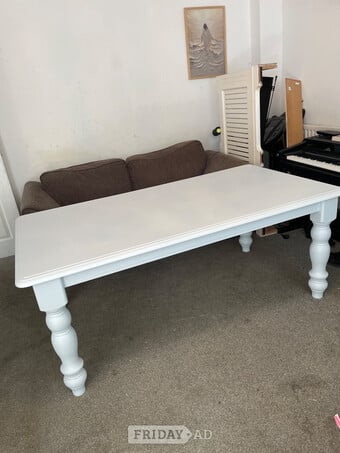 Kitchen table large 8 seater & 6 chairs