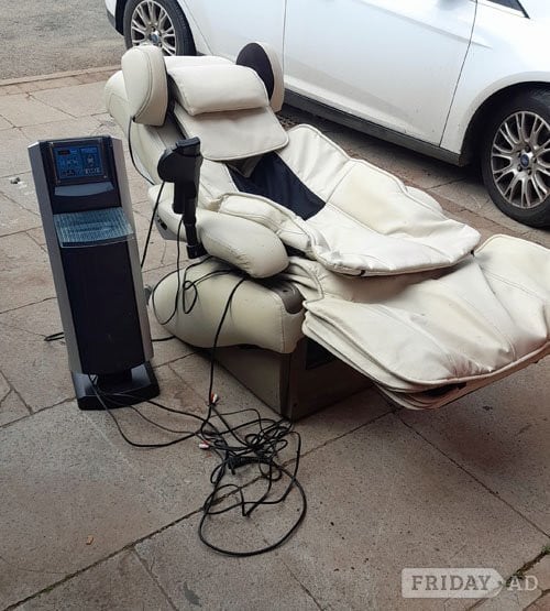 Pembroke Dock Inada White Upholstered Multi Star Massage Chair