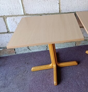 FREE - Small Square Coffee Table – Light Wood, Good Condition