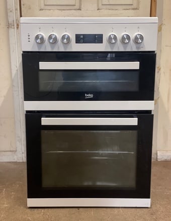 Beko electric cooker 60cm ceramic double oven 3 months warranty 
