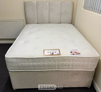 CASHMERE 1000 POCKET MATTRESS WITH DIVAN BASE 2 DRAWERS HB - KING